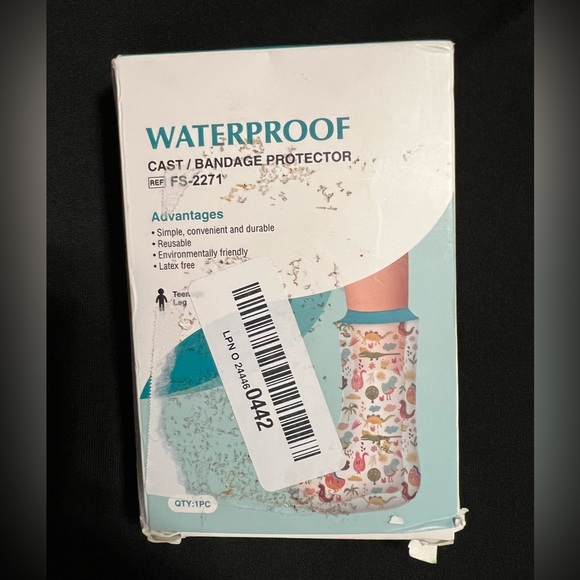 Waterproof Cast Cover for Shower Leg Kids, Reusable Cast Covering - Picture 2 of 3
